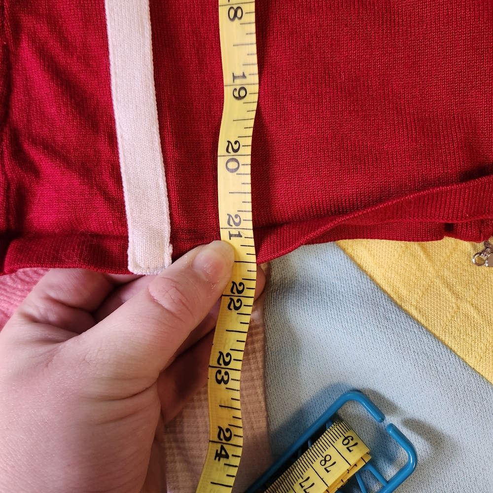 Red and White Women's Jacket - Picture 5 of 5